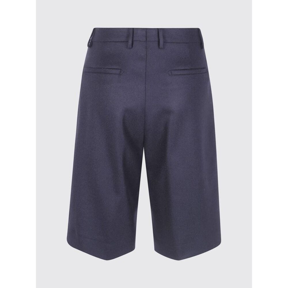 Tagliatore Women Tagliatore High-Waisted Virgin Wool Tailored Bermuda Shorts - Picture 3 of 4